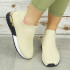 Classic beige slip on trainers